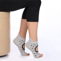Yoga And Pilates Grip Toeless Socks Organic Cotton Barre Workout Non Slip Wit... on sale Yoga And Pilates Grip Toeless Socks Organic Cotton Barre Workout Non Slip Wit... on sale