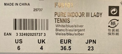 Babolat Tennisschuhe Damen - EUR 36,5 UK 4 - Halle (Teppich) - Pure Indoor III