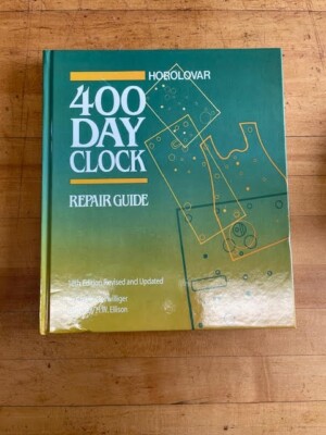 (Damaged)  Horolovar 400 Day Anniversary Clock Repair Guide Book - 10th Edition
