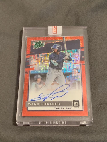 2020 Donruss Optic Wander Franco Rated Prospect Red Mojo Auto 17/99 RPS-WF