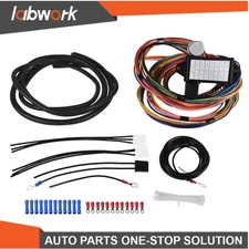 Labwork 12V 14 Circuit Wire Harness 14 Fuse Street Hot Rat Muscle Rod Wiring