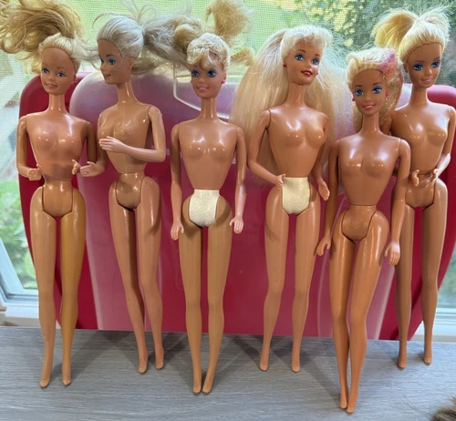 Lot Of Six 1966 Blonde Twist And Turn Barbies