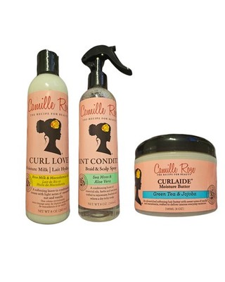 Camille Rose Curl Love Leave-In Conditioner & Curlaide Butter & Neuwertig 