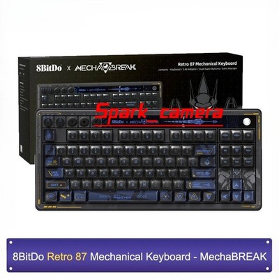 8BitDo Retro 87 Mechanical Keyboard- Mecha BREAK, Bluetooth/2.4G for Windows
