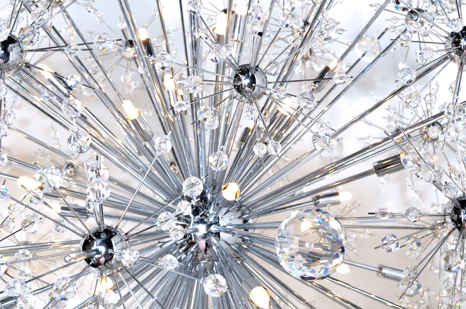 Lámpara de araña Maxim 39745 Starfire 22"W 11 luces - cromada Foto 3 de 4