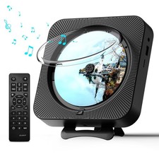 MICOCIOUS Bluetooth Portable Home CD Music Player Remote Timer Built-in Speaker