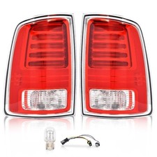 LED Tail Lights Ram 1500 2013-2018 2500 3500 Clear Red Lens 68093078AC