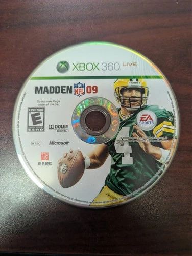 Madden NFL 09 (Microsoft Xbox 360, 2008) NO TRACKING - DISC ONLY