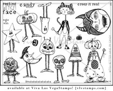 Unmounted Rubber Stamp Plate, Unmounted/Uncut Pink Rubber Stamps