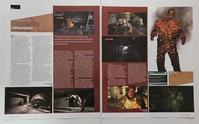 Condemned Criminal Origins Xbox 360 Magazine Ad Print 2-Page Spread 2005