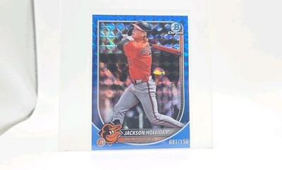 2025 Bowman Chrome - Jackson Holliday, Jackson Holliday #16 Blue Geometric /150