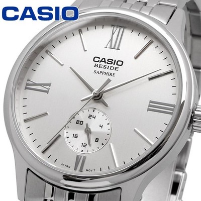CASIO BESIDE Quartz Men's Watch Sapphire Glass BMS 100D 7AV From Japan