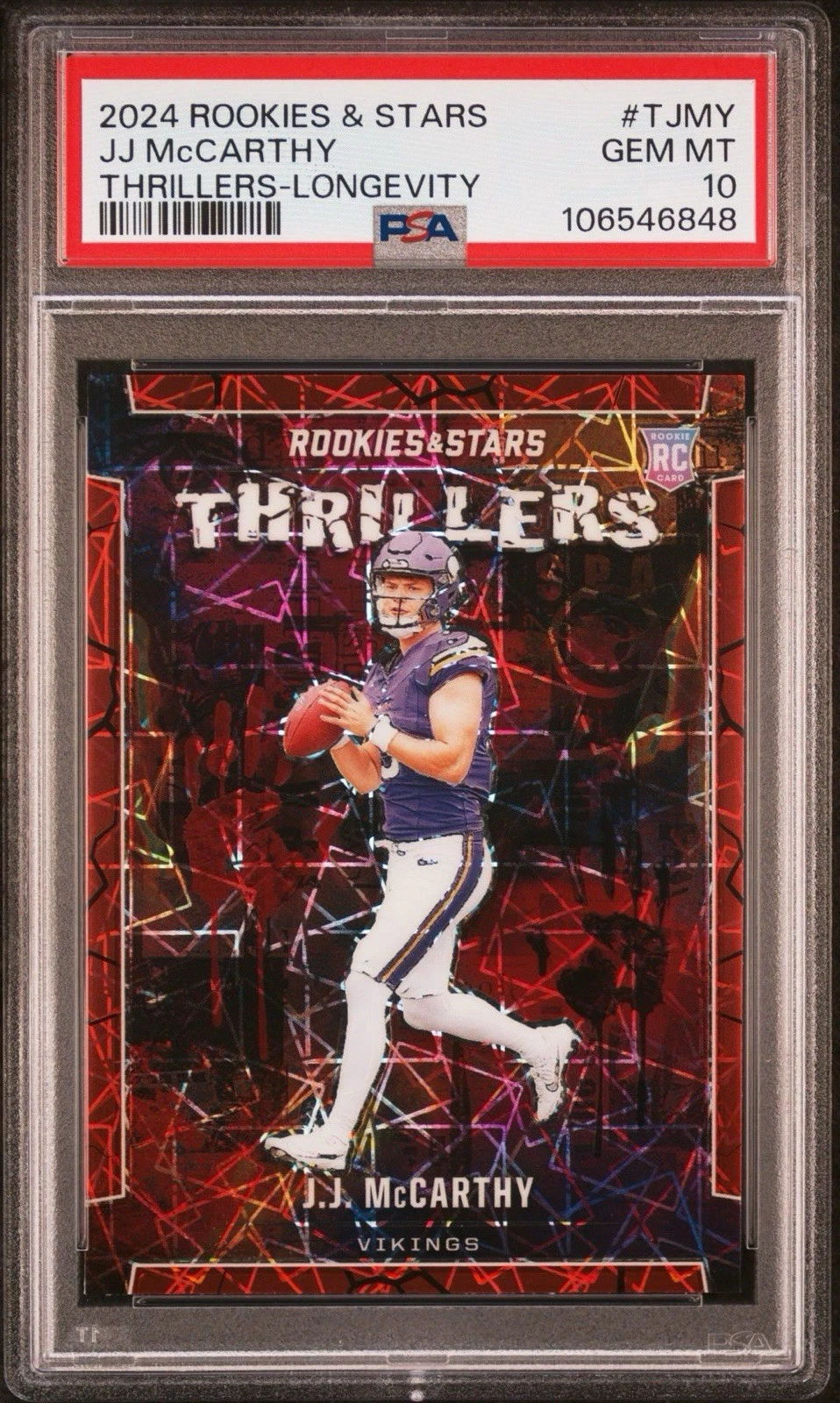 JJ McCarthy Panini Rookies & Stars Thrillers #TJMY Longevity