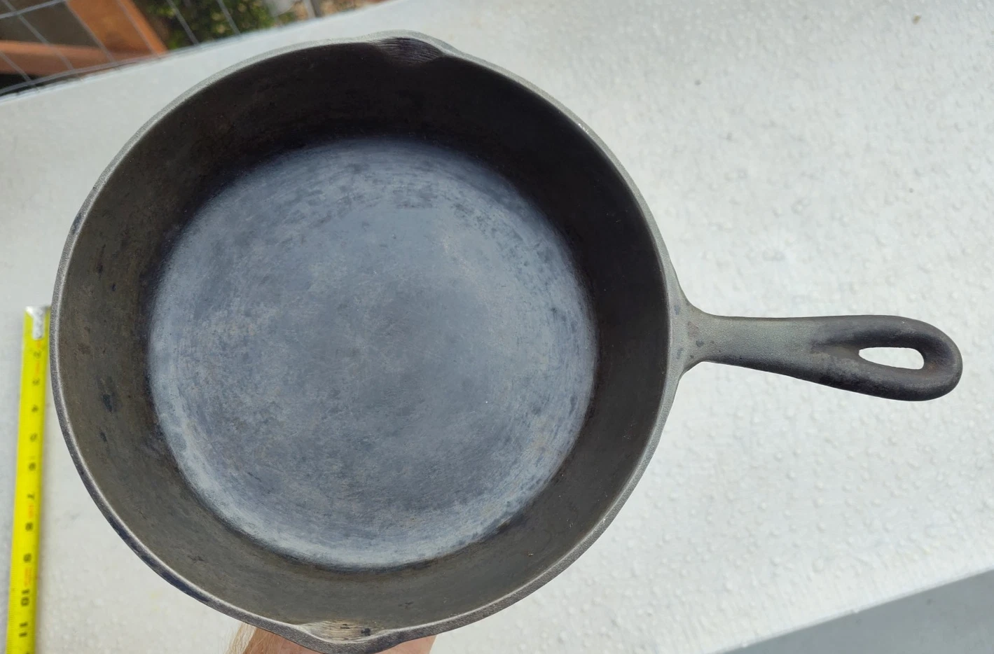 Unmarked # 5 B 8" Cast Iron Skillet