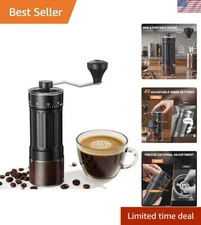 Ceramic Burr Coffee Grinder with 30g Capacity - Perfect for Espresso & Pour Over