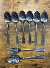 Oneida Flight Reliance Stainless Flatware 5 Tablespoons 1 serving spoon & fork