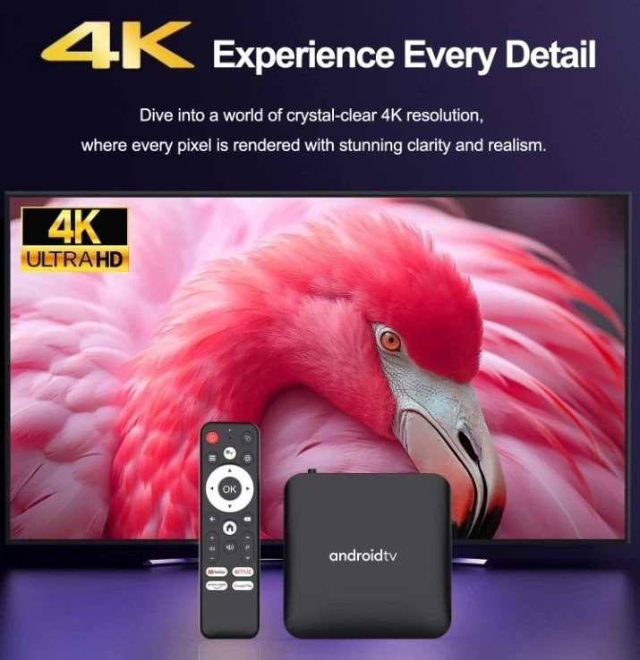 2026 Android Tv Box 14 ATV 4K HDR Dual WIFI Smart Tube + Apps 5,2 BT TOP NEU - Bild 3 von 4