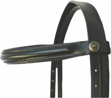Pro Padded Dressage Bridle with Web Reins