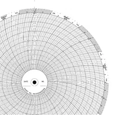 GRAPHIC CONTROLS CLH HKSV0060S288 Chart, 10 In, 0 to 30, 7 Day, PK100