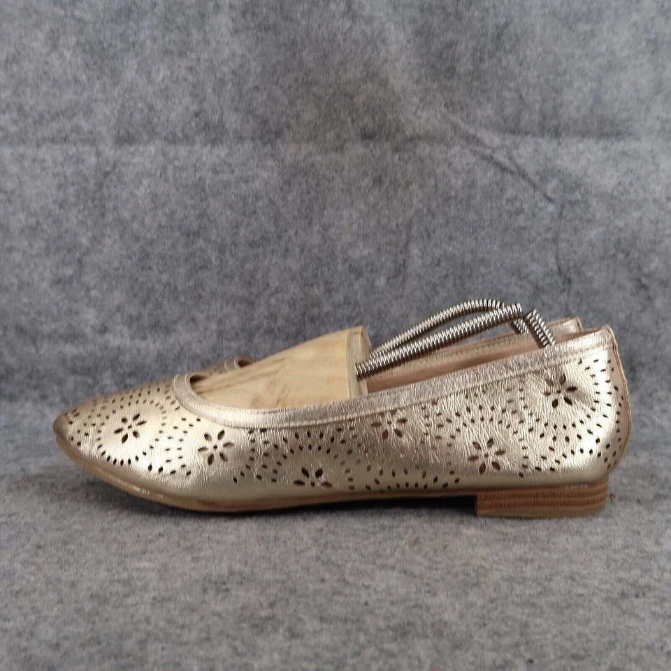 Zapatos Avon para mujer 11 zapatos planos de ballet moda cojín metálico caminar sin cordones recortados Foto 4 de 4