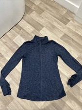 Columbia Women  s Dark Blue Sportswear Full Zip Active Top Size M