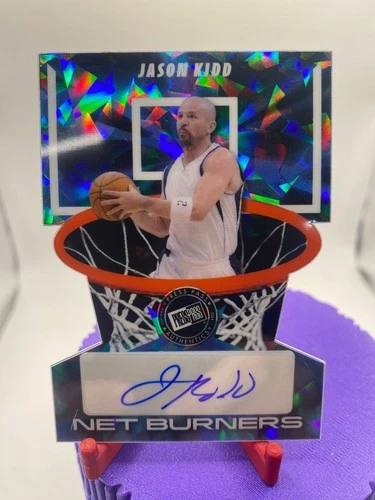 🏀 Jason Kidd 2024 Leaf Net Burners Die-Cut Auto NB-JK1 Mavericks HOF  /10🏀