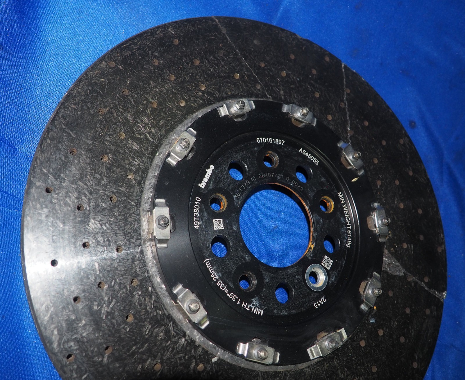 *NOTE* 2022-2026 Maserati MC20 Front Left/Right Carbon Ceramic Brake Rotor OEM