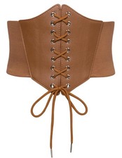 Brown Corset for Wide Belt for Dress Fashion Belt Brown L