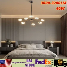 Max 40W Three-colour Chandelier 8 Heads Output 1.2A Chandelier LED Hanging Light