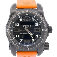 2018 PAPERS Breitling Emergency Professional TITANIUM Black 51mm V76325 BOX