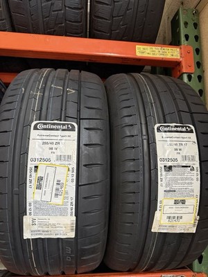 2 Tires Continental ExtremeContact Sport 02 EV Ready 255/45ZR17 255/45R17 98W