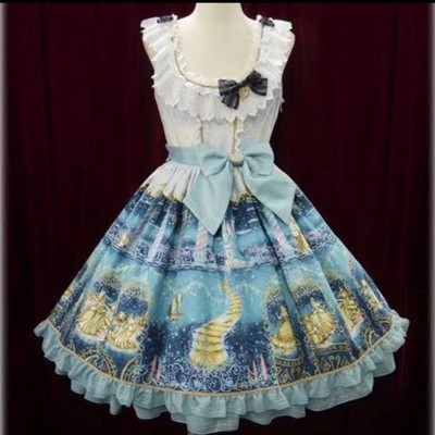 BABY THE STARS SHINE BRIGHT Disney Cinderella Collection Sax Blue JSK Dress Free