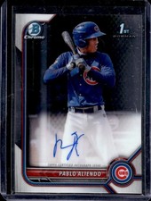 2022 Bowman Pablo Aliendo Chrome Auto Autograph 1st Prospect #CPA-PA Cubs