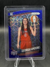 2025 Panini Prizm WNBA Georgia Amoore Blue Velocity Rookie RC Variation #140