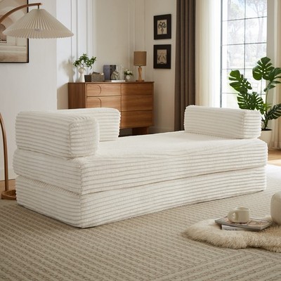 Loveseat Sofa, Cloud Boneless Couches for Living Room, Modern Modular Sofa