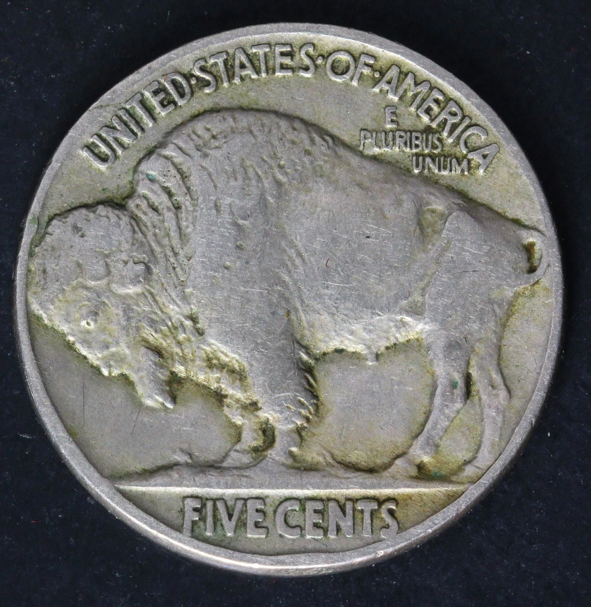 稀少年号とミント)アメリカ合衆国 バッファロー 5セント白銅貨 1918 S