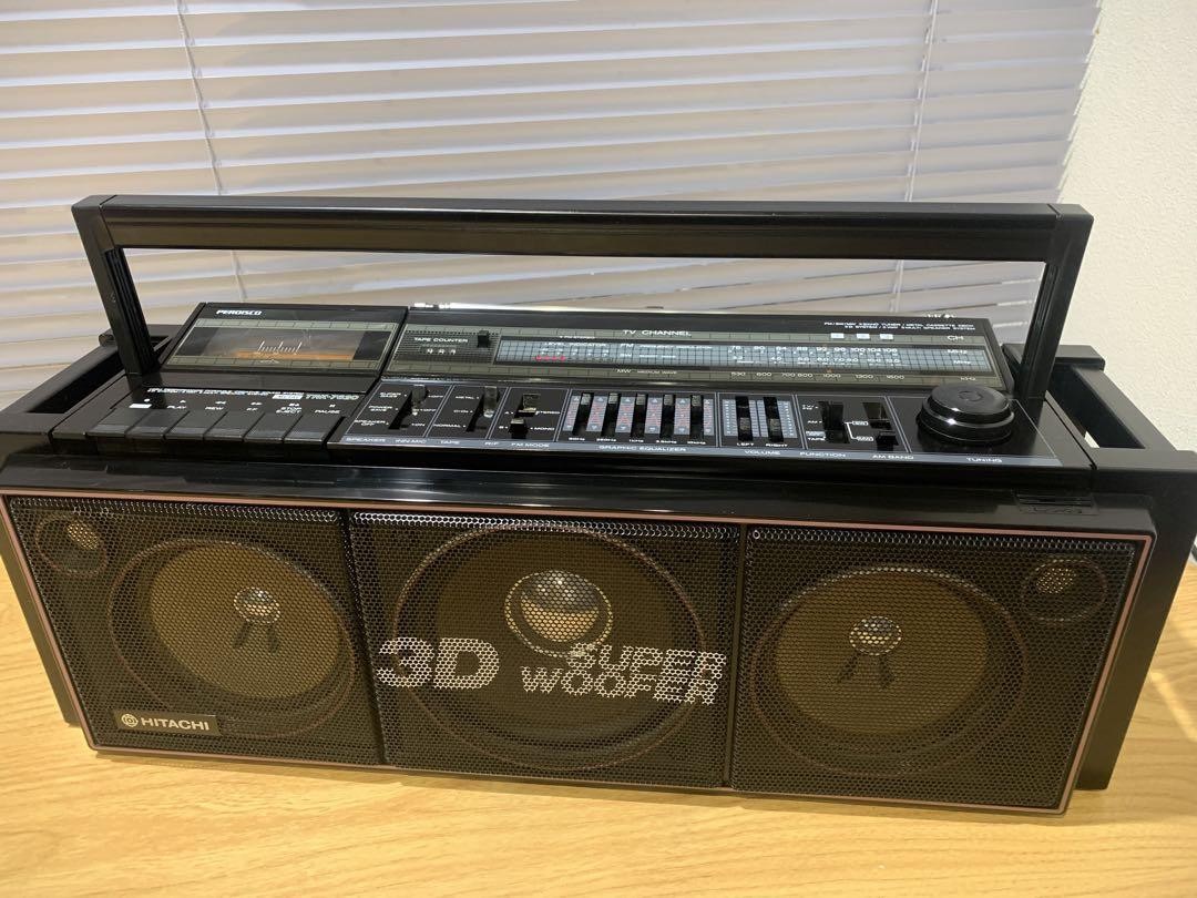 ラジカセPERDISCO TRK-7600 ジャンク品 HITACHI、ラジカセ、TRKー7600