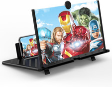20" Screen Magnifier for Smartphone,3D HD Mobile Phone Magnifying Projector Scre