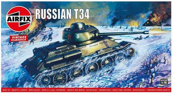 Airfix 01316V Russischer T34 1:76 MaßStab Modellbausatz-image