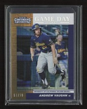 2019 Panini Contenders Draft #3 Andrew Vaughn Game Day Ticket Gold #/10