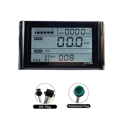 SW900 LCD Display Meter Steuerung Panel 24/36/48V Elektro Scooter f��r E Bike