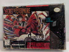 Secret Of Evermore Super Nintendo SNES Complete In Box Authentic Squaresoft