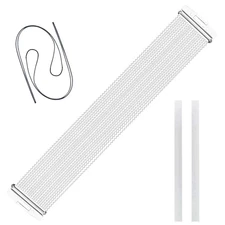 Snare Drum Wires 20 Strand 14 Inch with Straps - Silver Drum Accessories