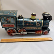 Vintage Modern Toys MT Japan Western Special Tin Locomotive Battery Op Toy Train
