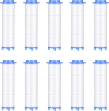 10 Pcs Shower Head Filter Replacement 2.95x0.94 Inch Ion Drops Shower Head Filte