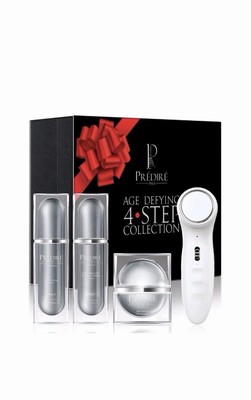 Luxury Prédiré Paris Age Defying 4-Step Collection Skincare Products and Device