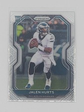 JALEN HURTS 2020 PRIZM BASE ROOKIE CARD! RC! PHILADELPHIA EAGLES!. rookie card picture