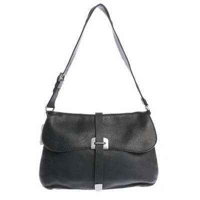 Marke PRADA Tasche Vintage Farbe Schwarz und silber Material  Leder