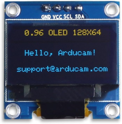 0.96 Inch OLED Module 12864 128X64 Yellow Blue SSD1306 Driver I2C Serial Self-Lu