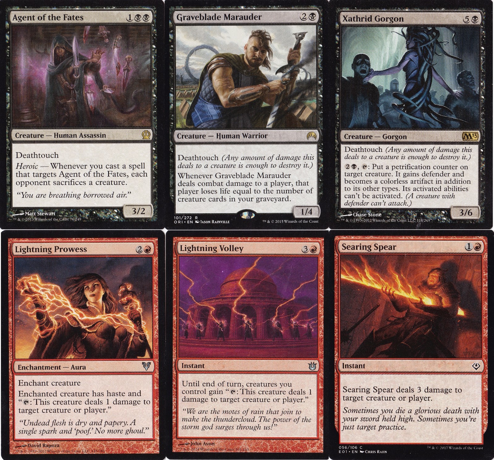 Deathtouch Pingers MTG Deck with Agent of the Fates 60 Cards Ukud Edition